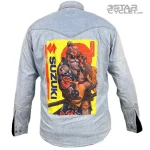 خریدپیراهن کتان موتورسواری CAMARGUE مدل BLUE SUZUKI