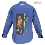 خریدپیراهن کتان موتورسواری CAMARGUE مدل BLUE SUZUKI
