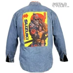 خرید پیراهن جین موتورسواری JANSPORT مدل BLUE SZUZUKI
