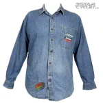 پیراهن جین موتورسواری JANSPORT مدل BLUE SZUZUKI