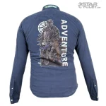 خرید پیراهن کتان موتورسواری ABERCROMBIE مدل NAVY BLUE ADVENTURE