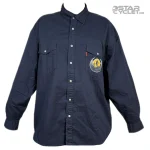 پیراهن کتان موتورسواری H&M مدل NAVY BLUE ADVENTURE