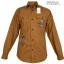 پیراهن کتان موتورسواری PIAZA مدل BROWN HARLEY DAVIDSON