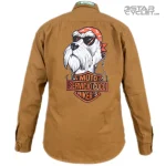 خریدپیراهن کتان موتورسواری PIAZA مدل BROWN HARLEY DAVIDSON