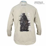 خرید پیراهن کتان موتورسواری ITEMS مدل CREAM ADVENTURE