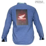 خرید پیراهن کتان موتورسواری WILD ZONE مدل BLUE HONDA