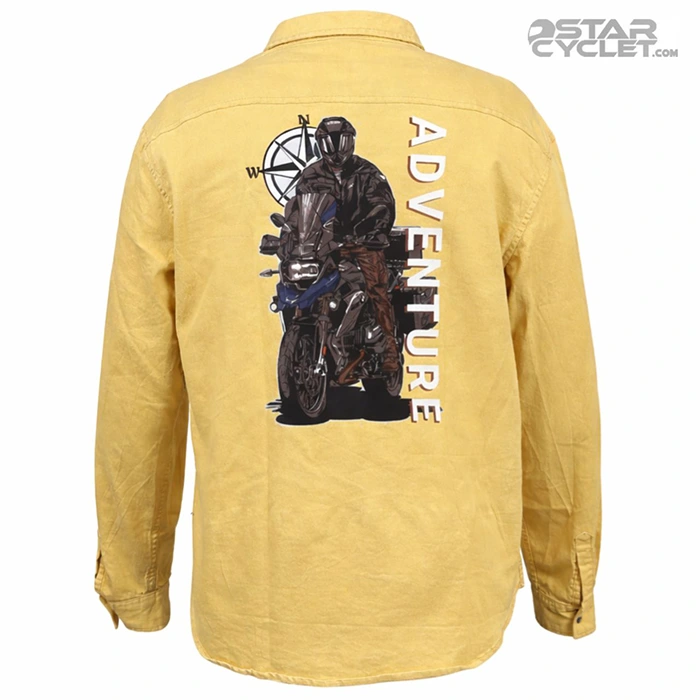 خرید پیراهن کتان موتورسواری SCORPION مدل YELLOW ADVENTURE