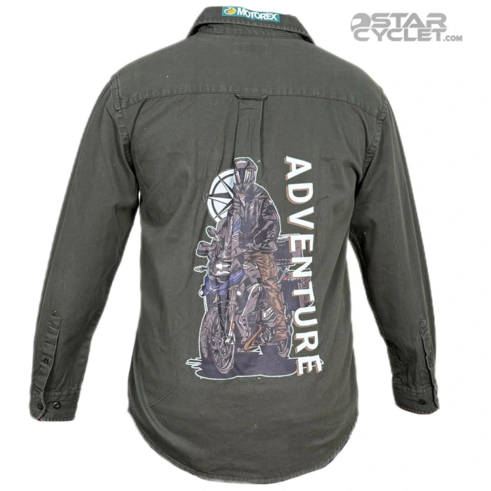 خرید پیراهن کتان موتورسواری ST JOHNS مدل GREEN ADVENTURE