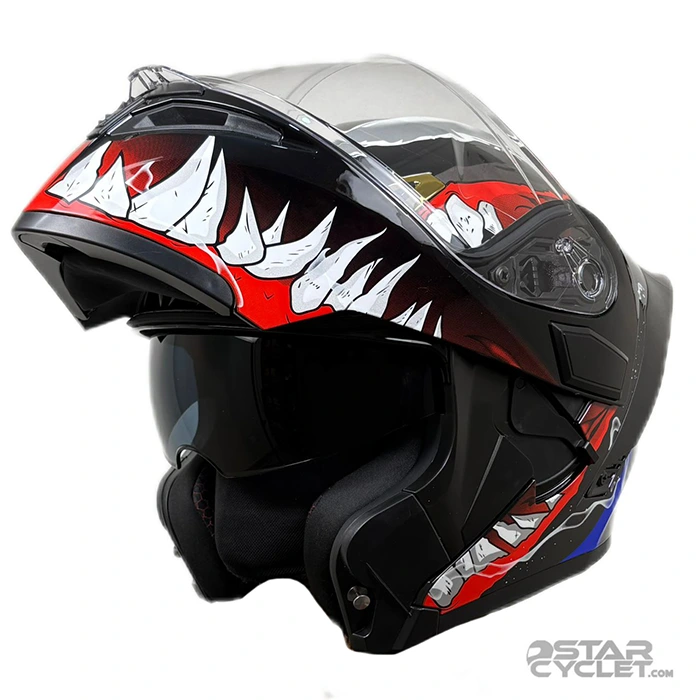 خرید کلاه کاسکت فک متحرک Qike مدل MP01 POISON