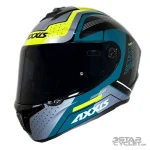 کلاه کاسکت فک ثابت اکسیس مدل SONAR DRAKEN GREEN BLACK GRAY