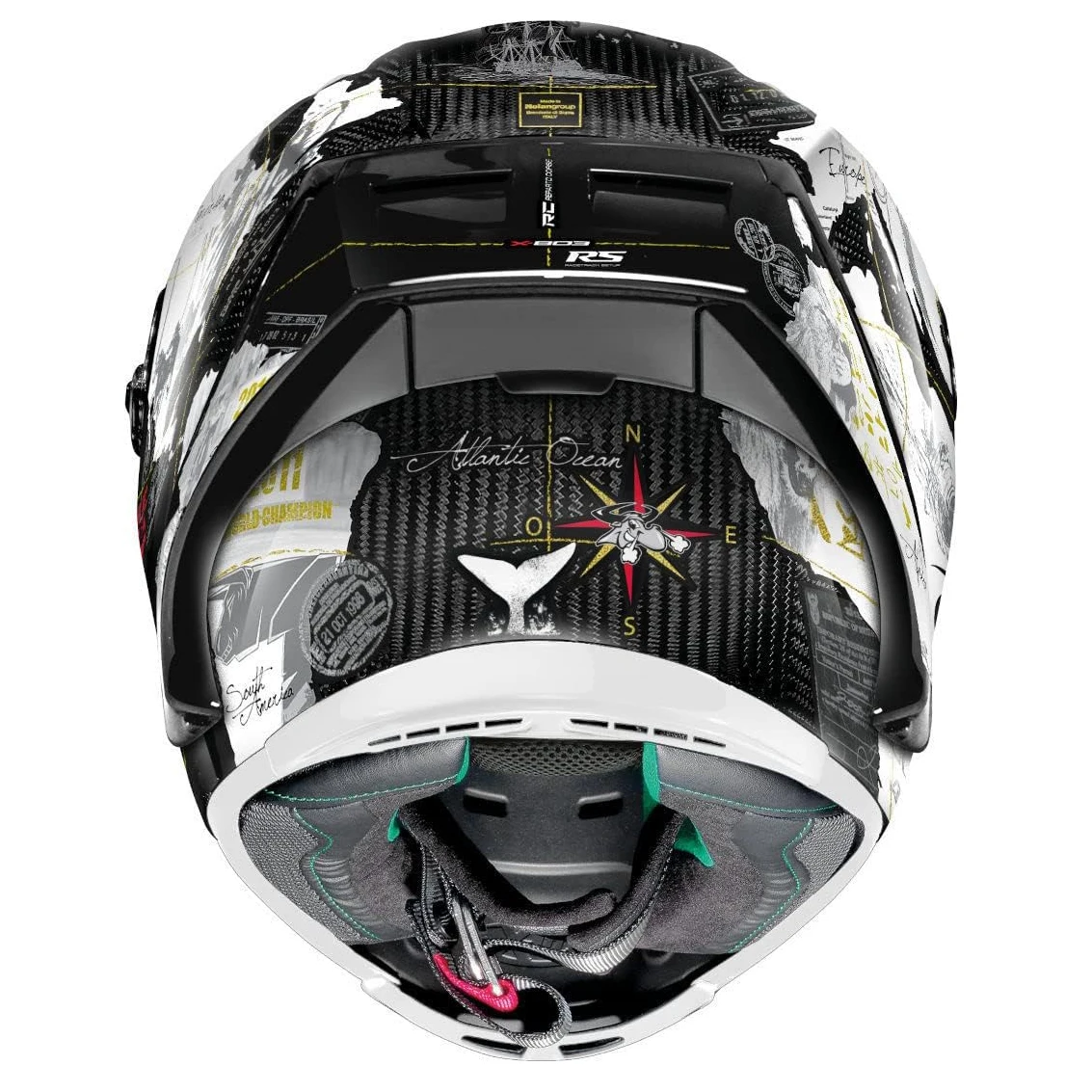 عکس کلاه کاسکت X-lite مدل X803RS طرح کره زمین