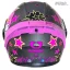 خریدکلاه کاسکت فک متحرک دخترانه SOMAN مدل SM955-S NAUGHTY BLACK PINKاز نمایندگی