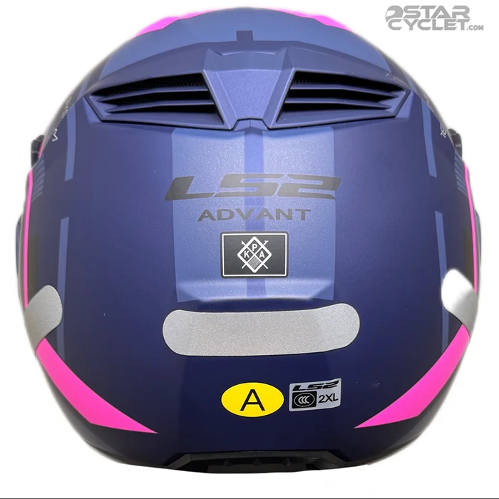 خرید کلاه کاسکت فول متحرک LS2 مدل ADVANT 906 MATT BLUE FLUO PINK از نمایندگی