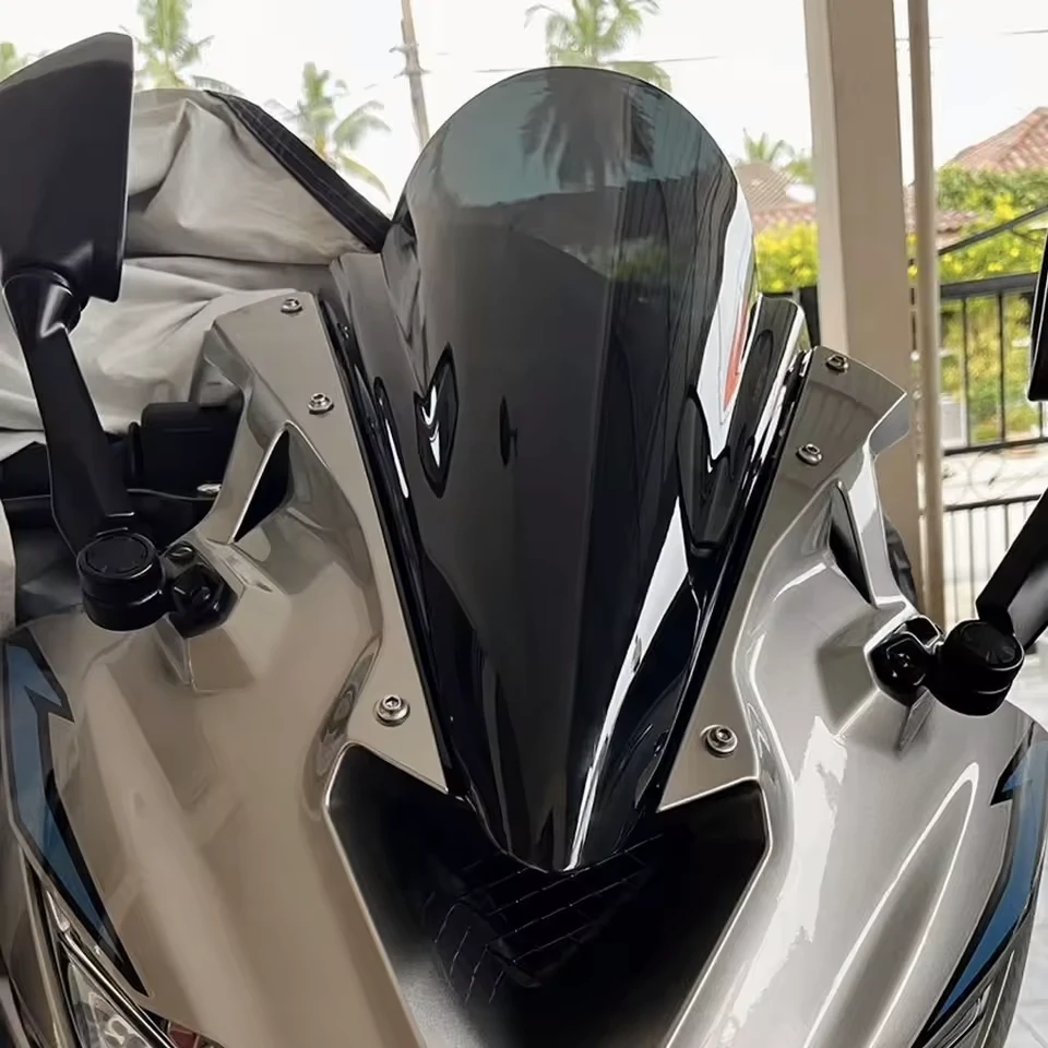 خرید شیلد مشکی موتورسیکلت نینجا 4 سیلندر ZX25