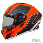 خرید کلاه کاسکت فک ثابت AIROH مدل VALOR WINGS ORANGE BLACK MATT