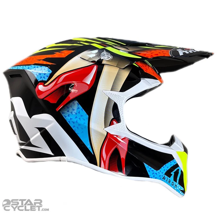 عکس کلاه کاسکت کراسی AIROH مدل LOLLIPOP