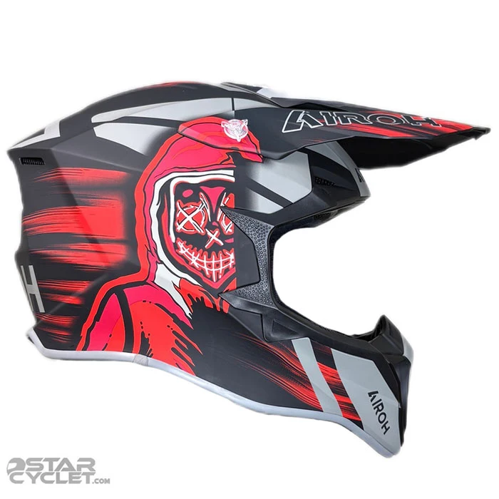 قیمت کلاه کاسکت کراسی AIROH مدل RAP CYBER RED MATT