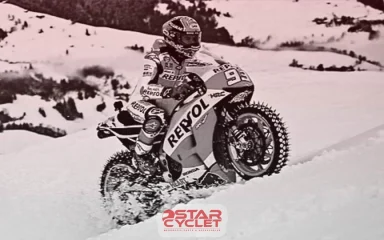 موتورسواری در زمستان