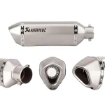 خرید اگزوز 6 گوش سایلنسردار AKRAPOVIĆ مدل STEEL