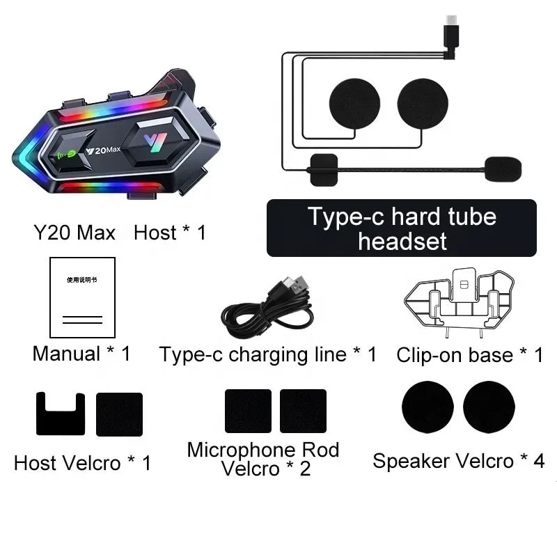 قیمت بلوتوث کلاه کاسکت Y20 MAX (واکی‌تاکی‌دار)