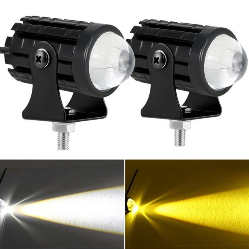 خرید پروژکتور جفتی تک لنز کلید دار موتورسیکلت BEST LED LAMP