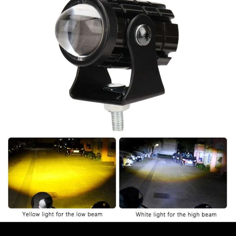 عکس پروژکتور جفتی تک لنز کلید دار موتورسیکلت BEST LED LAMP