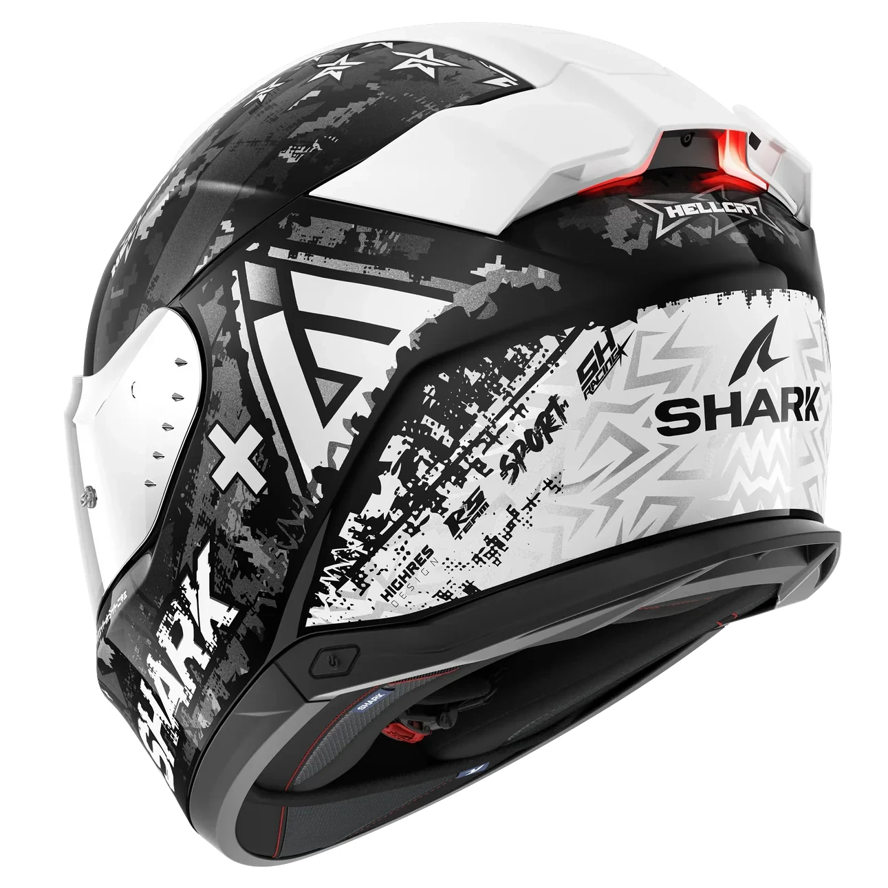 قیمت کلاه کاسکت فک ثابت SHARK مدل SKWAL i3 HELLCAT BLACK CHROME SILVER