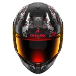 خریدکلاه کاسکت فک ثابت SHARK مدل SKWAL i3 HELLCAT MATTE BLACK CHROME RED