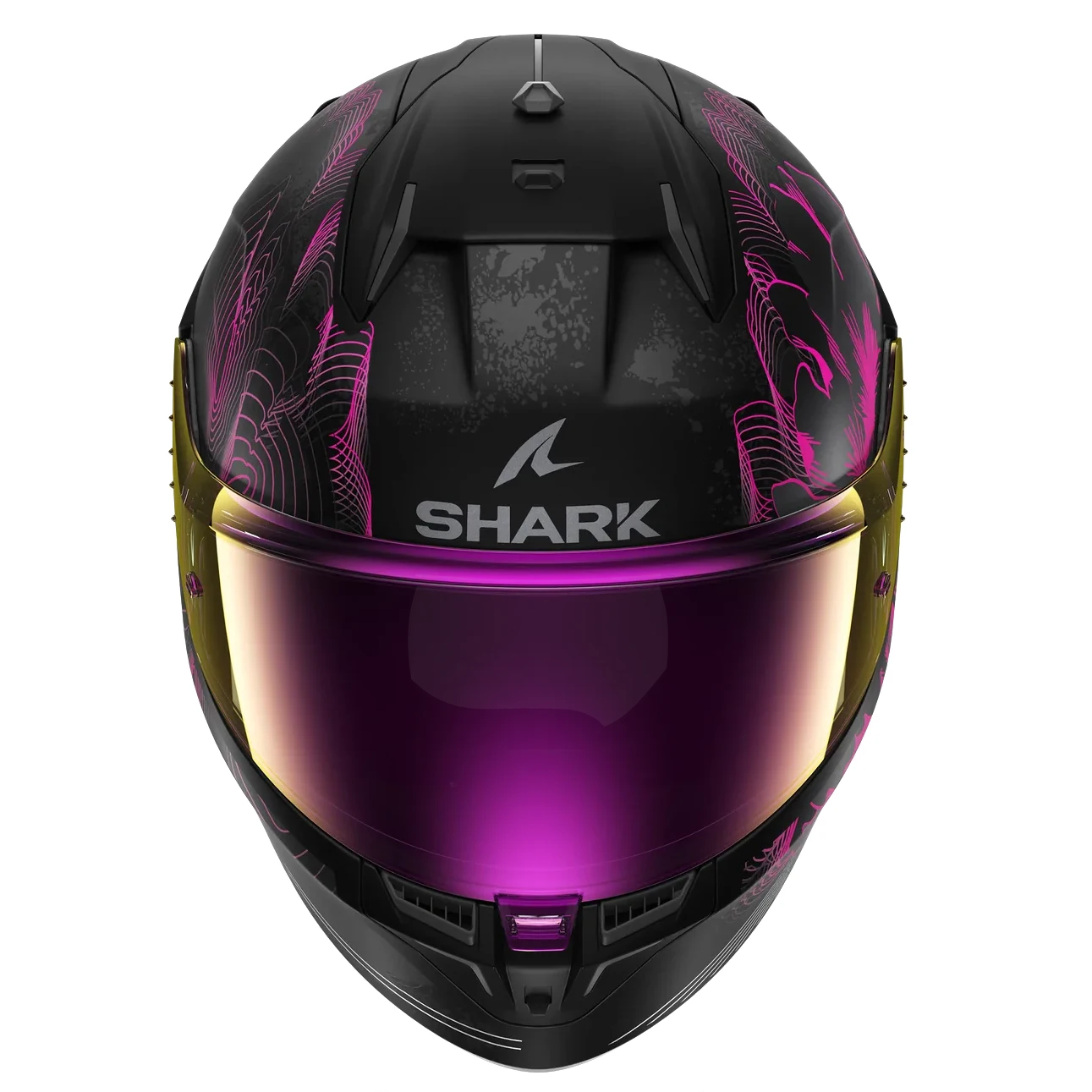خرید کلاه کاسکت فک ثابت SHARK مدل D-SKWAL 3 MAYFER MATTE BLACK VIOLET