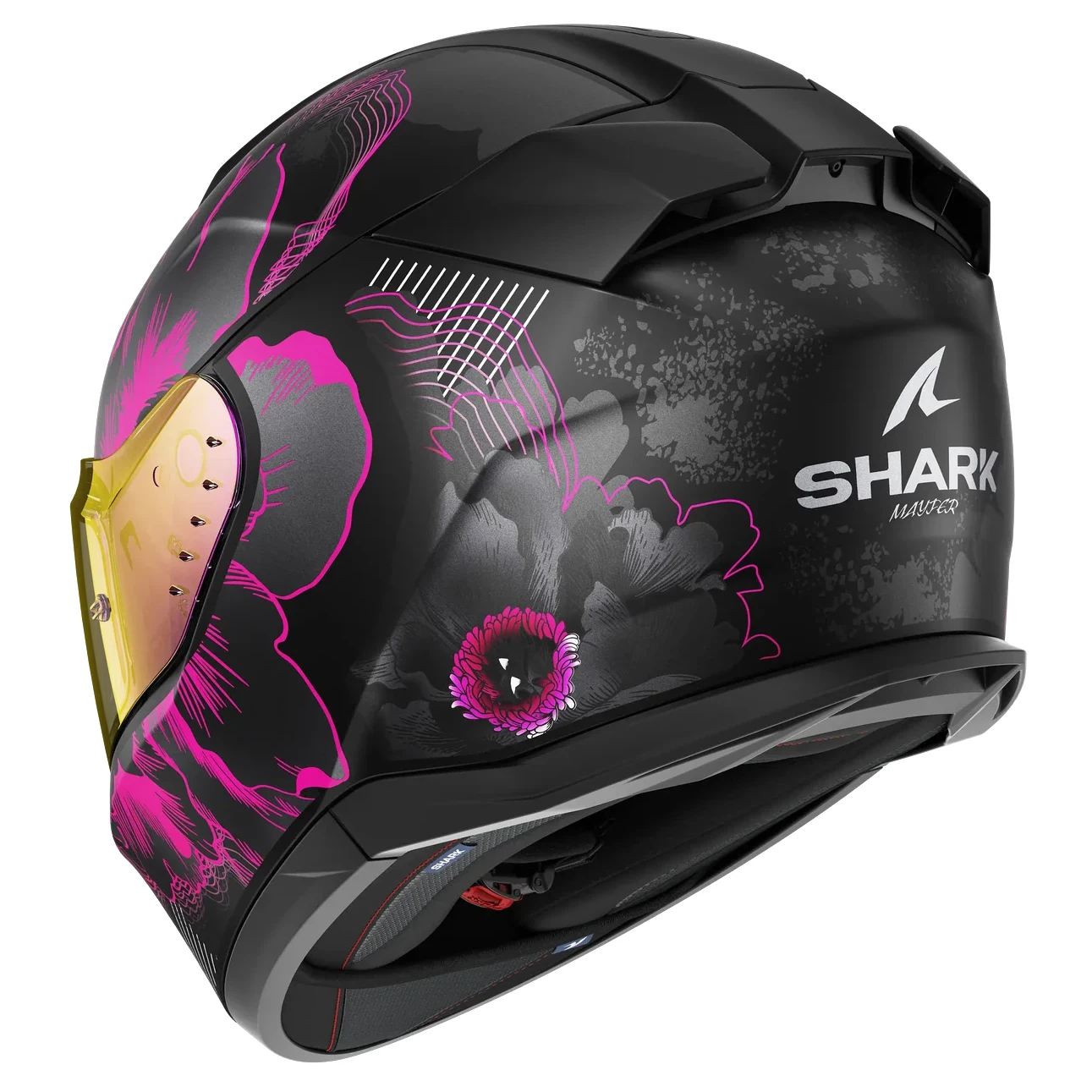 قیمت کلاه کاسکت فک ثابت SHARK مدل D-SKWAL 3 MAYFER MATTE BLACK VIOLET