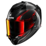 کلاه کاسکت فک ثابت SHARK مدل SPARTAN GT PRO CARBON KULTRAM CARBON BLACK RED
