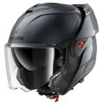 خریدکلاه کاسکت فول‌‌ متحرک SHARK مدل OXO BLANK GUN METAL