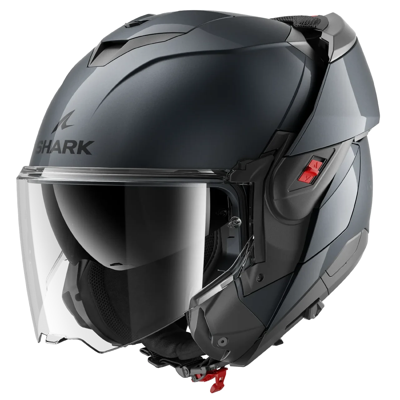 خریدکلاه کاسکت فول‌‌ متحرک SHARK مدل OXO BLANK GUN METAL