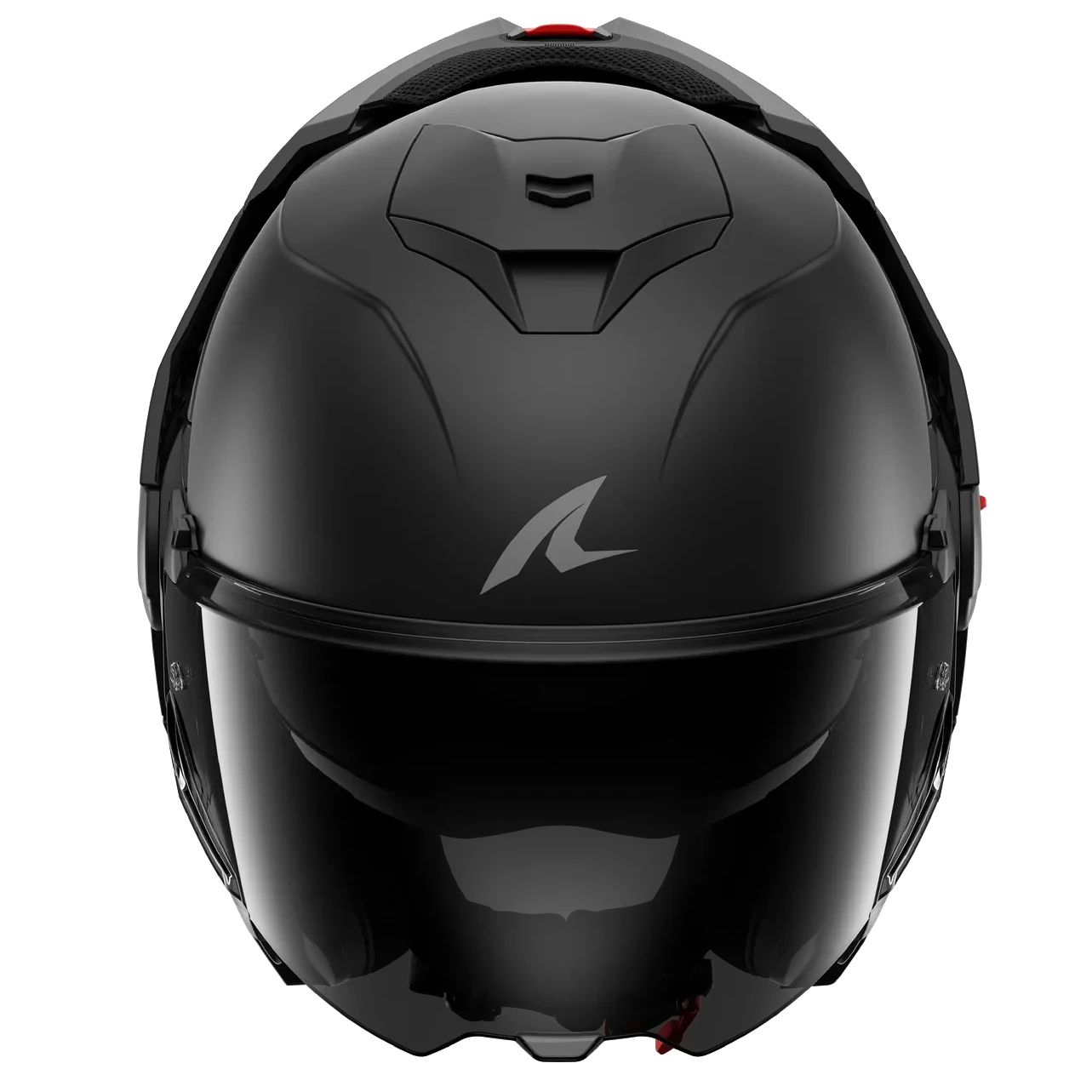 عکس جلو کلاه کاسکت فول‌‌ متحرک SHARK مدل OXO DARK SHADOW MATTE BLACK MATTE