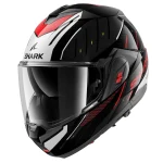 کلاه کاسکت فول‌‌ متحرک SHARK مدل OXO RYDGER BLACK WHITE RED