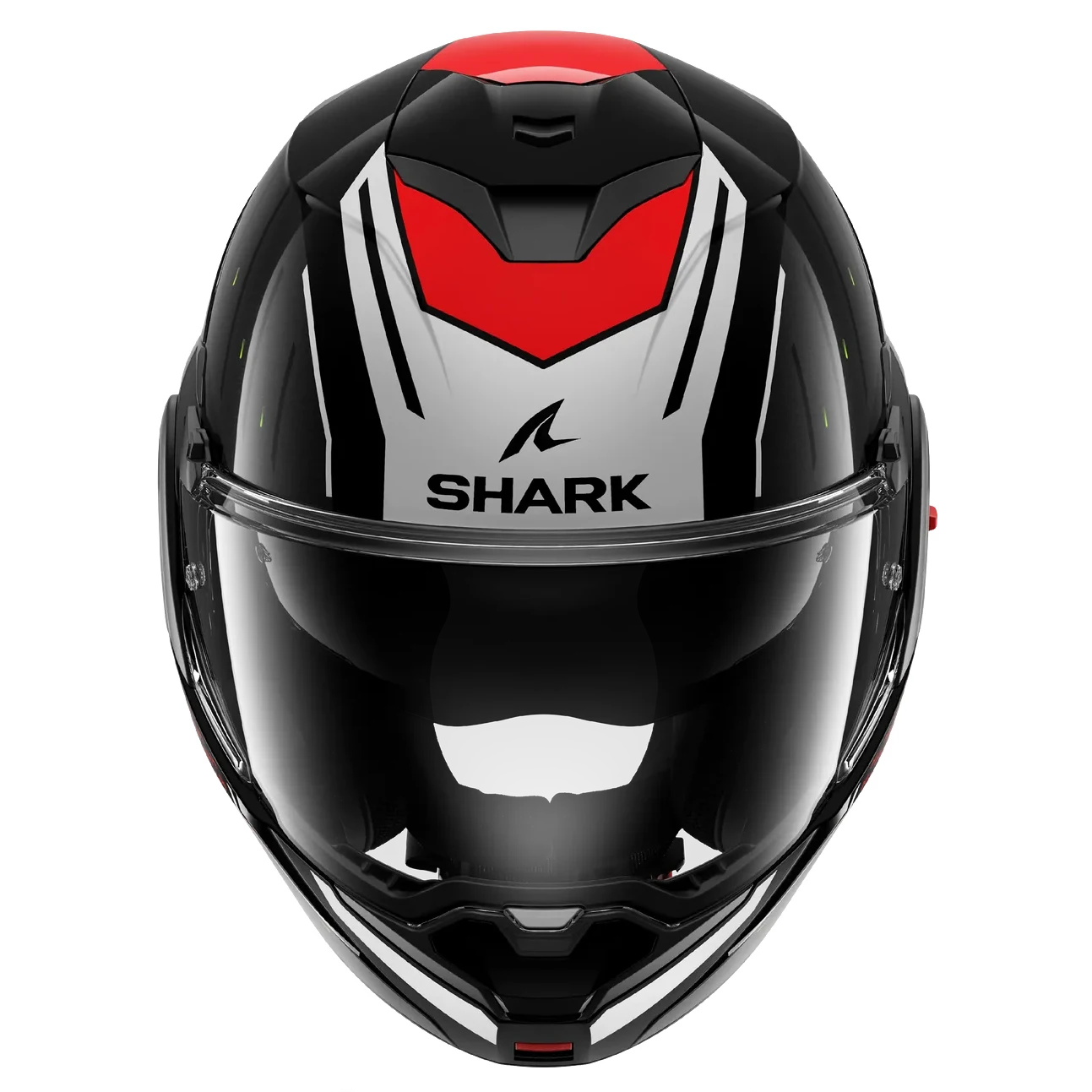 عکس کلاه کاسکت فول‌‌ متحرک SHARK مدل OXO RYDGER BLACK WHITE RED
