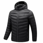 کاپشن زمستانی موتورسواری مدل هیتردار مشکی