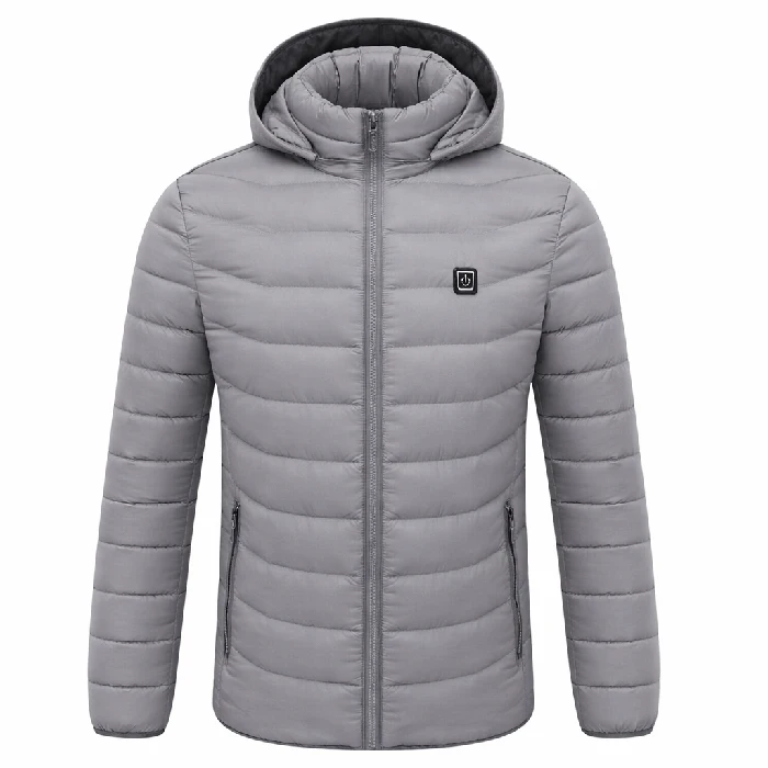 خرید کاپشن زمستانی موتورسواری مدل هیتردار طوسی