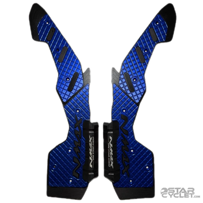 کف پایی فلزی اسپرت موتورسیکلت NMAX مدل 2025 SWEER BLUE