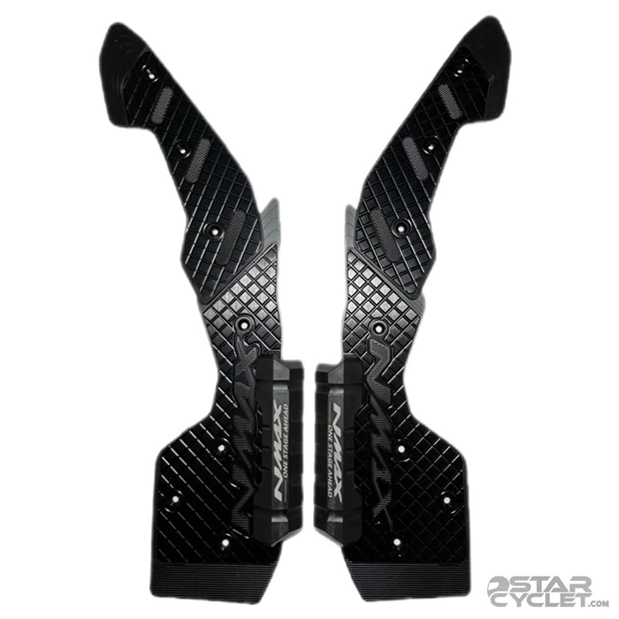 کف پایی فلزی اسپرت موتورسیکلت NMAX مدل 2025 SWEER BLACK