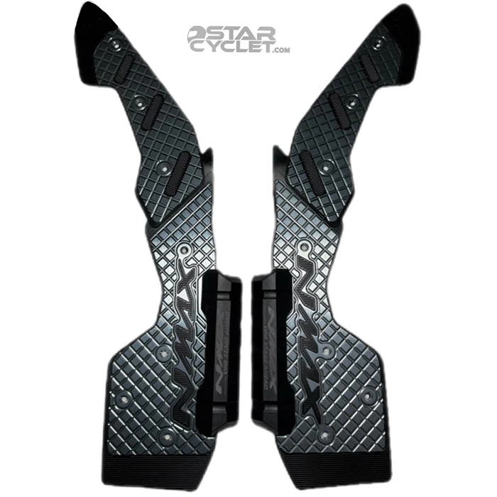 کف پایی فلزی اسپرت موتورسیکلت NMAX مدل 2025 SWEER TITANUM