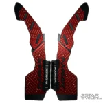 کف پایی فلزی اسپرت موتورسیکلت NMAX مدل 2025 SWEER RED