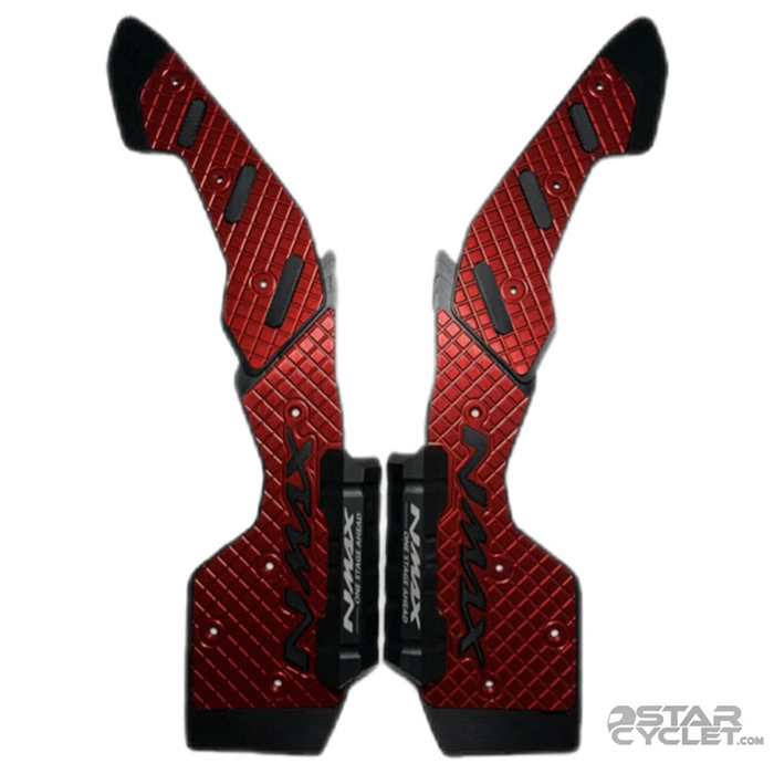 کف پایی فلزی اسپرت موتورسیکلت NMAX مدل 2025 SWEER RED