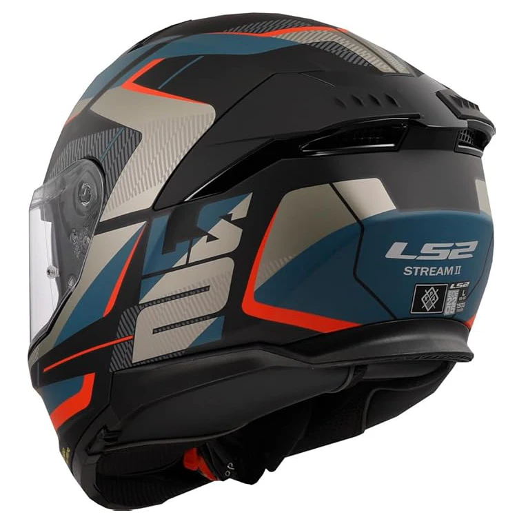 قیمت کلاه کاسکت فک ثابت LS2 مدل STORM2 BLACK BLUE RED MATT