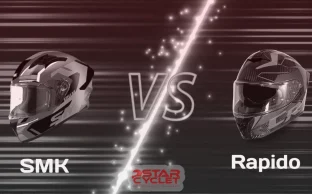 خرید مقایسه کلاه کاسکت راپیدو (Rapido) و اس ام کی (SMK) از استارسیکلت - عکس