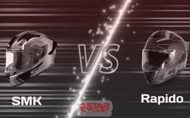 خرید مقایسه کلاه کاسکت راپیدو (Rapido) و اس ام کی (SMK) از استارسیکلت - عکس 3