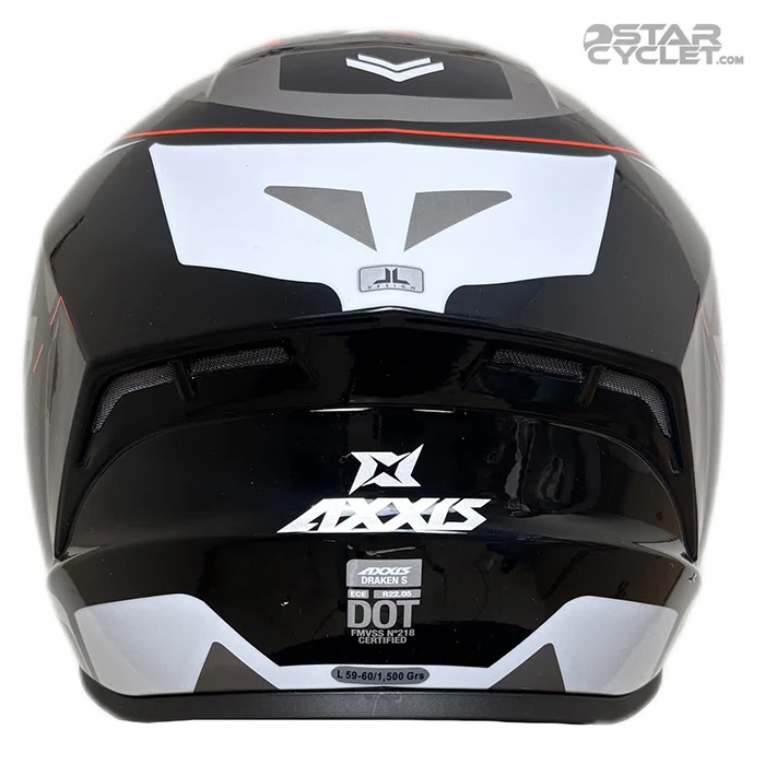 قیمت کلاه کاسکت فک ثابت AXXIS مدل SONAR DRAKEN BLACK GRAY WHITE RED