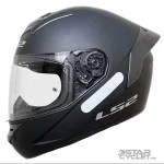 خرید کلاه کاسکت فک ثابت LS2 مدل ROOKIE FF352 MATT BLACK