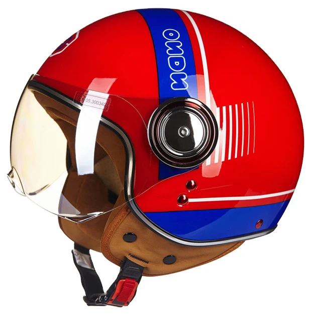 خرید کلاه کاسکت وسپایی BEON مدل B110 ORANGE BLUE NANO