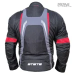 خرید کاپشن تابستانی موتوسواری STATE مدل ترونیک نت BLACK RED